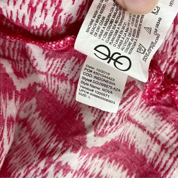 Gloria Vanderbilt Size Large Nova Flutter Sleeves Blouse Top - Picture 11 of 12